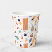 Gobelets En Papier Sunny Beach Fun Motif (Recto)