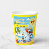 Gobelets En Papier Sunny Sands Resort (Verso)