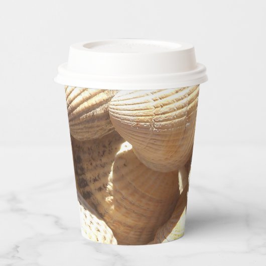 Gobelets En Papier Sunny Tropical Seashells Beach Wedding Party (Gauche)