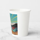 Gobelets En Papier Sunrise Imaginaire de montagne (Gauche)