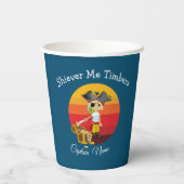 Gobelets En Papier Sunset Nautical Boy Pirate (Verso)