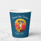Gobelets En Papier Sunset Nautical Boy Pirate (Recto)