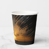 Gobelets En Papier Sunset Through Palm Fronds (Verso)