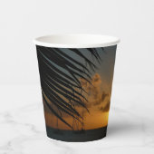 Gobelets En Papier Sunset Through Palm Fronds (Recto)