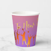 Gobelets En Papier Sunset Vibrant Moderne Tech Graduation (Recto)