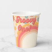 Gobelets En Papier Sunshine retro boho fête d'anniversaire super (Verso)