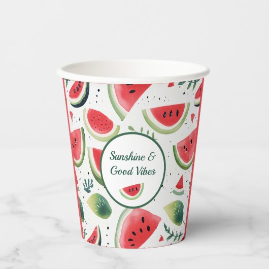 Gobelets En Papier Sunshine & Watermelon (Recto)