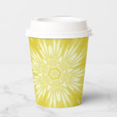 Gobelets En Papier Sunshine Yellow Faux Tulle Design (Verso)