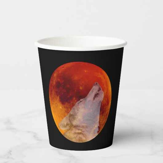 Gobelets En Papier Super Blood Wolf Moon (Recto)