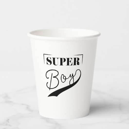 Gobelets En Papier Super Boy (Recto)