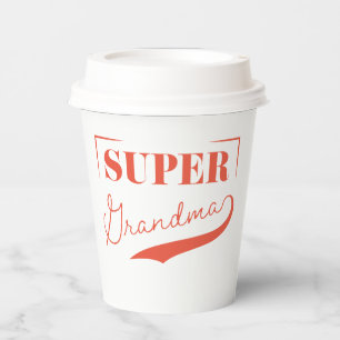 Gobelets En Papier Super grand-mère