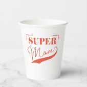 Gobelets En Papier Super Maman (Recto)