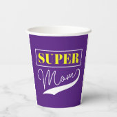 Gobelets En Papier Super Maman (Verso)