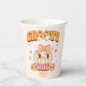 Gobelets En Papier Super One Boho Daisy 1er anniversaire (Verso)