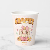 Gobelets En Papier Super One Boho Daisy 1er anniversaire (Recto)