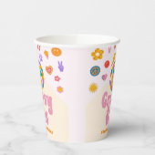 Gobelets En Papier Super One Retro Disco Ball 1er anniversaire (Gauche)