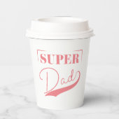 Gobelets En Papier Super papa (Verso)