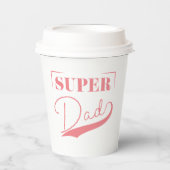 Gobelets En Papier Super papa (Recto)