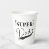 Gobelets En Papier Super Papa (Verso)