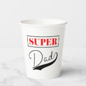 Gobelets En Papier Super papa (Verso)