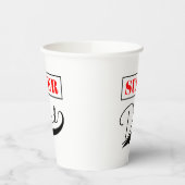 Gobelets En Papier Super papa (Gauche)