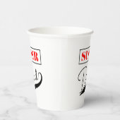 Gobelets En Papier Super papa (Droite)