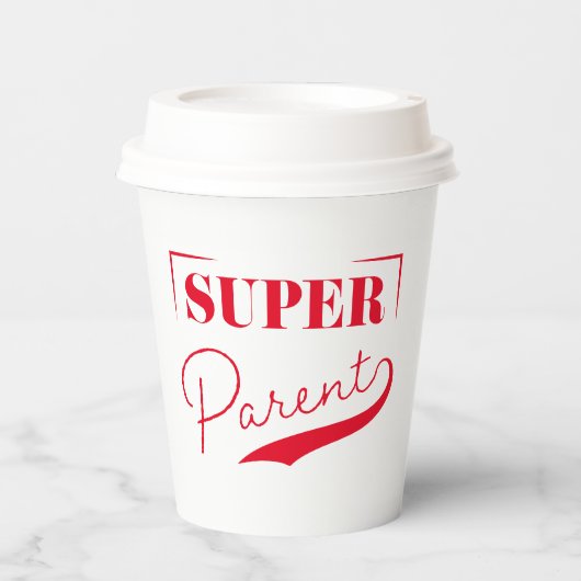 Gobelets En Papier Super parent (Recto)