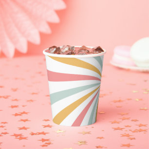 Gobelets En Papier Super Retro Swirl