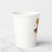 Gobelets En Papier Super simple | 5 Petits canards Baby shower fille (Droite)