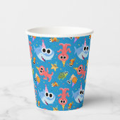 Gobelets En Papier Super simple | Finny Shark Confetti Anniversaire (Recto)
