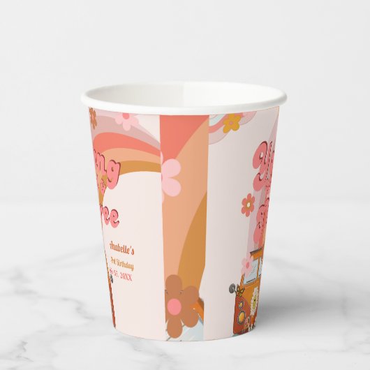 Gobelets En Papier Super Young Wild and Three Peach Van Daisy (Gauche)