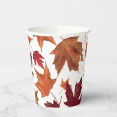 Gobelets En Papier Superbe automne automne Feuilles Décor de fête (Gauche)