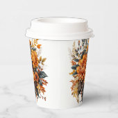 Gobelets En Papier Superbe automne floral (Droite)