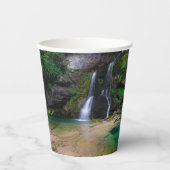 Gobelets En Papier Superbe cascade Virje, Slovénie Poster (Recto)