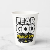 Gobelets En Papier Superbe Coupe chrétienne avec versets de la Bible (Verso)