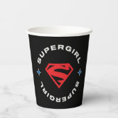 Gobelets En Papier Supergirl Age of Heroes Circle S-Shield (Verso)
