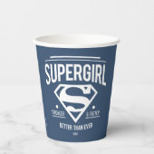 Gobelets En Papier Supergirl mieux que jamais Retro Graphic (Recto)