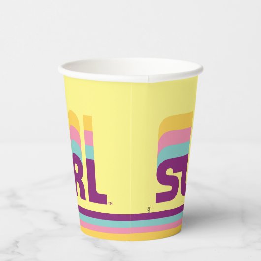 Gobelets En Papier Supergirl Retro Colorshift Graphic (Droite)