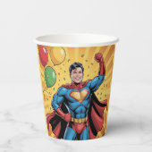 Gobelets En Papier Superhero Boys Birthday Party (Verso)