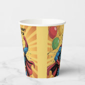 Gobelets En Papier Superhero Boys Birthday Party (Gauche)