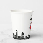 Gobelets En Papier Superhero dynamique 4e anniversaire (Droite)