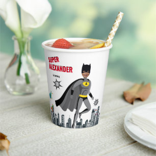 Gobelets En Papier Superhero Extraordinaire Unique Garçon Fabuleux