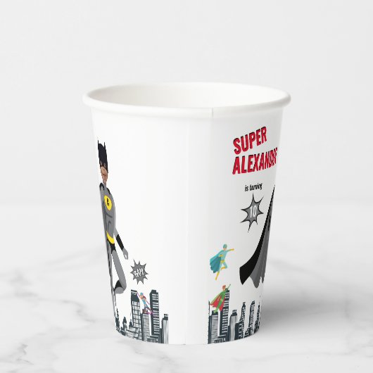 Gobelets En Papier Superhero Extraordinaire Unique Garçon Fabuleux (Droite)