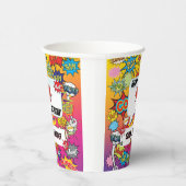 Gobelets En Papier Superhero Monogramme Anniversaire Surprise Enfants (Droite)