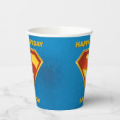 Gobelets En Papier Superman Golden S Shield brillance (Gauche)