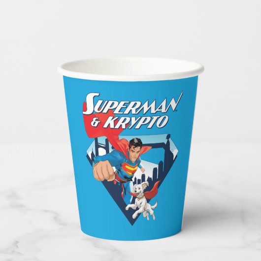 Gobelets En Papier Superman & Krypto Soar (Verso)