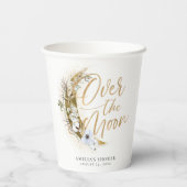 Gobelets En Papier Sur la Lune Boho Gold Dust & Nuds (Verso)