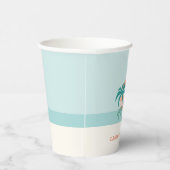 Gobelets En Papier Surf Beach Retro Tasses à papier (Droite)