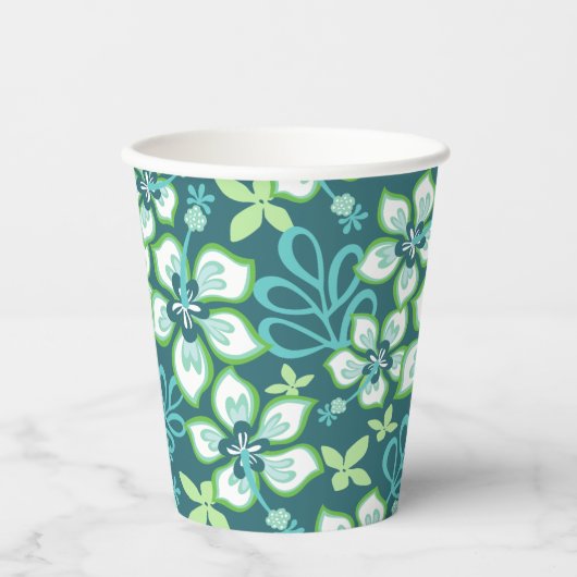 Gobelets En Papier Surf JUNGLE (COMBO TURQUOISE) (Recto)