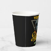 Gobelets En Papier Surf personnalisé Skeleton Ride Waves Surfer (Droite)